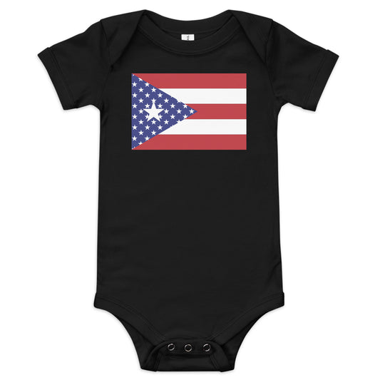 Puerto Rican American black baby bodysuit