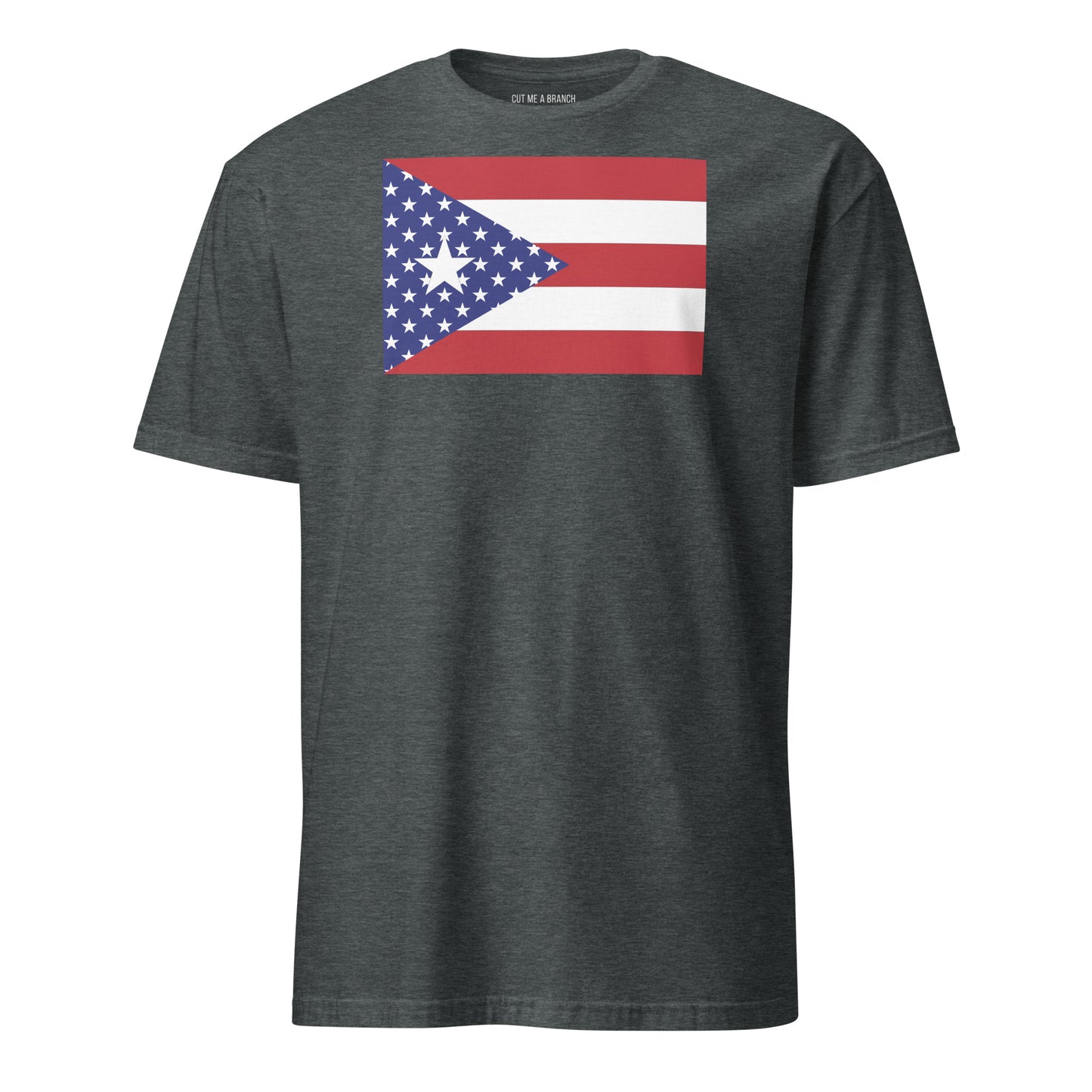 Puerto Rican American dark grey heather t-shirt