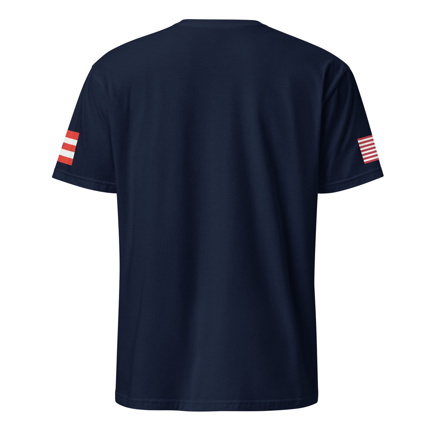 Puerto Rican American navy blue t-shirt stars forward back