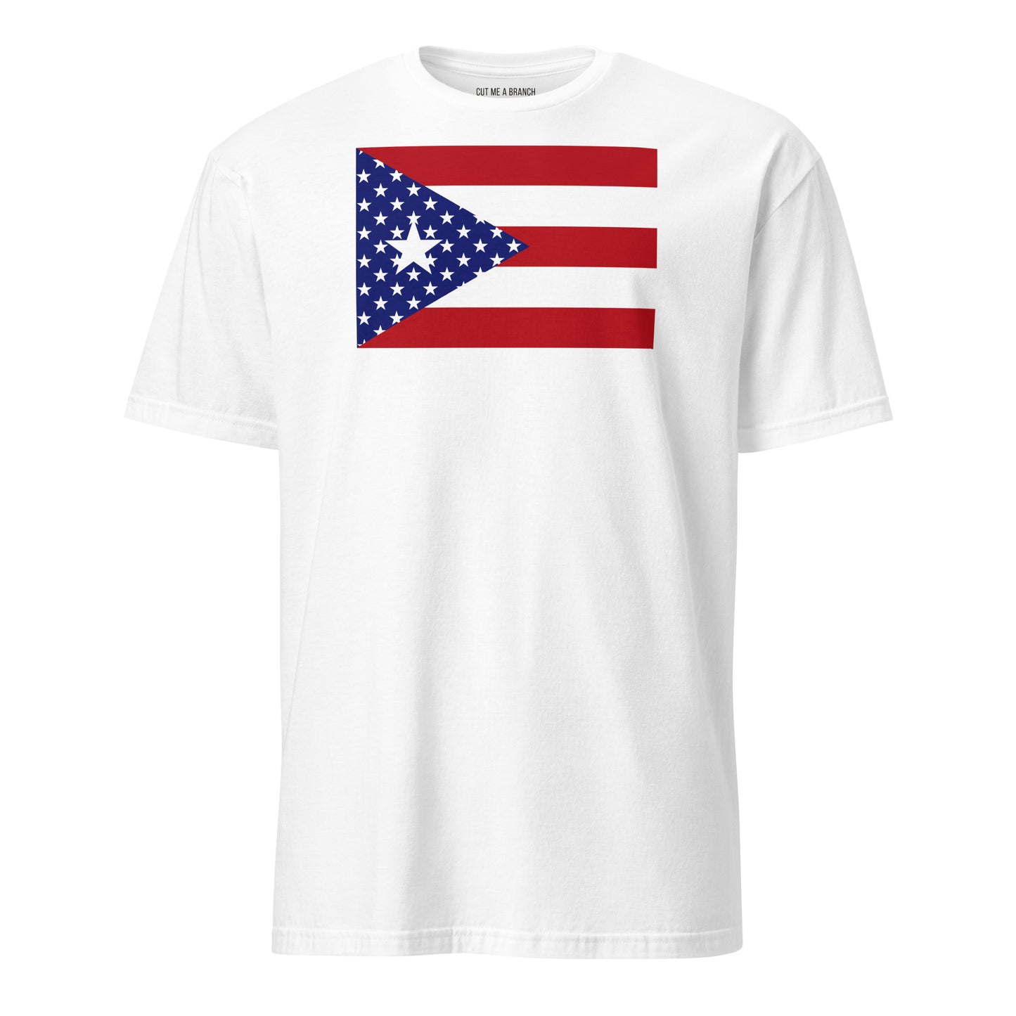 Puerto Rican American white t-shirt