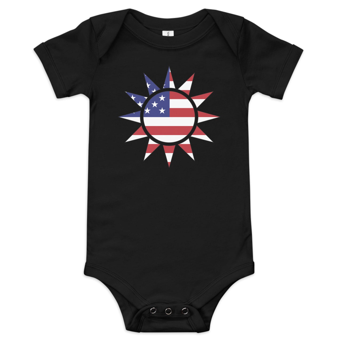 Taiwanese American black baby bodysuit