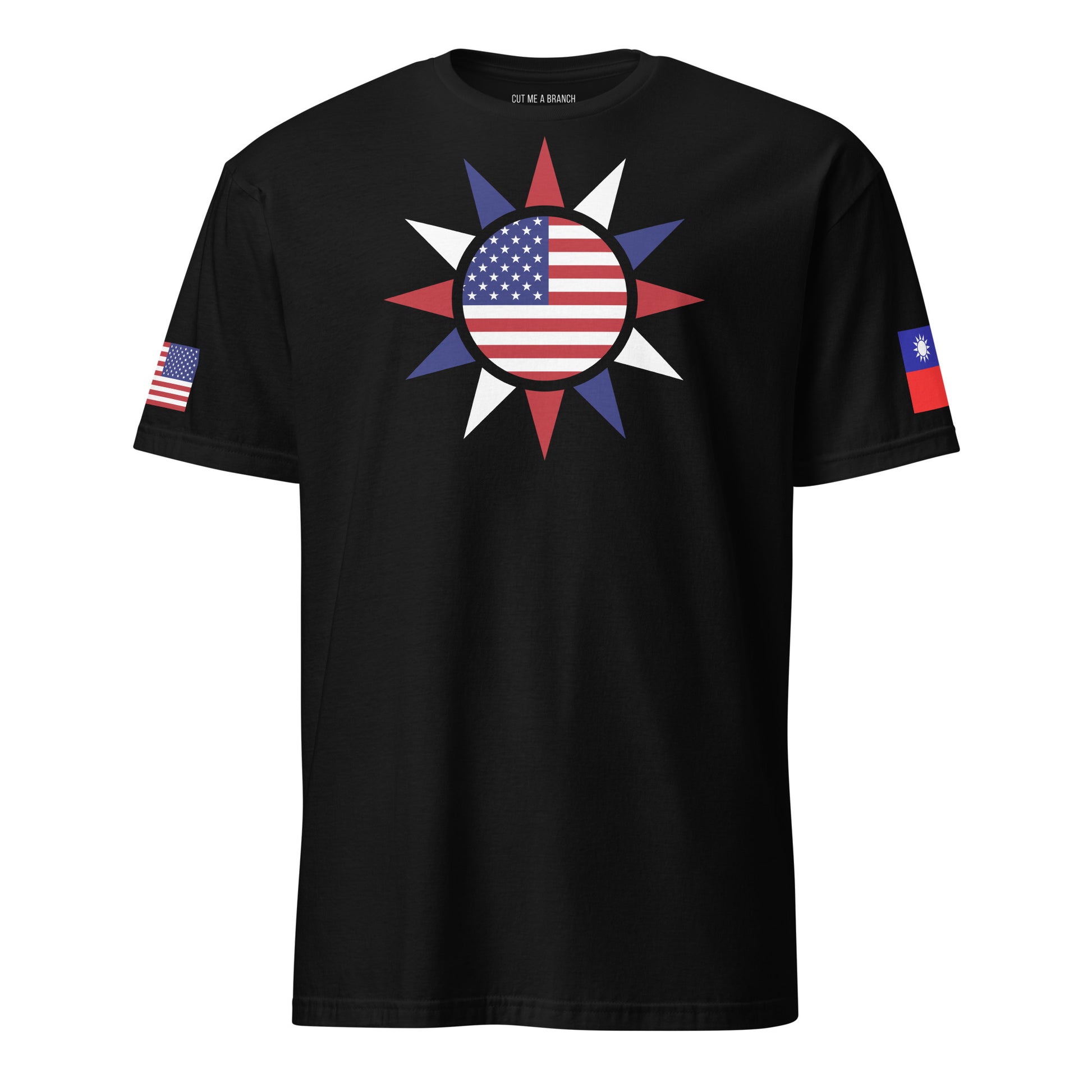 Taiwanese American black t-shirt rwb series stars forward