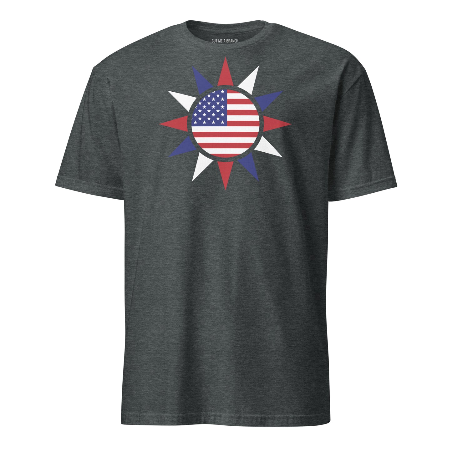 Taiwanese American dark grey heather t-shirt rwb series