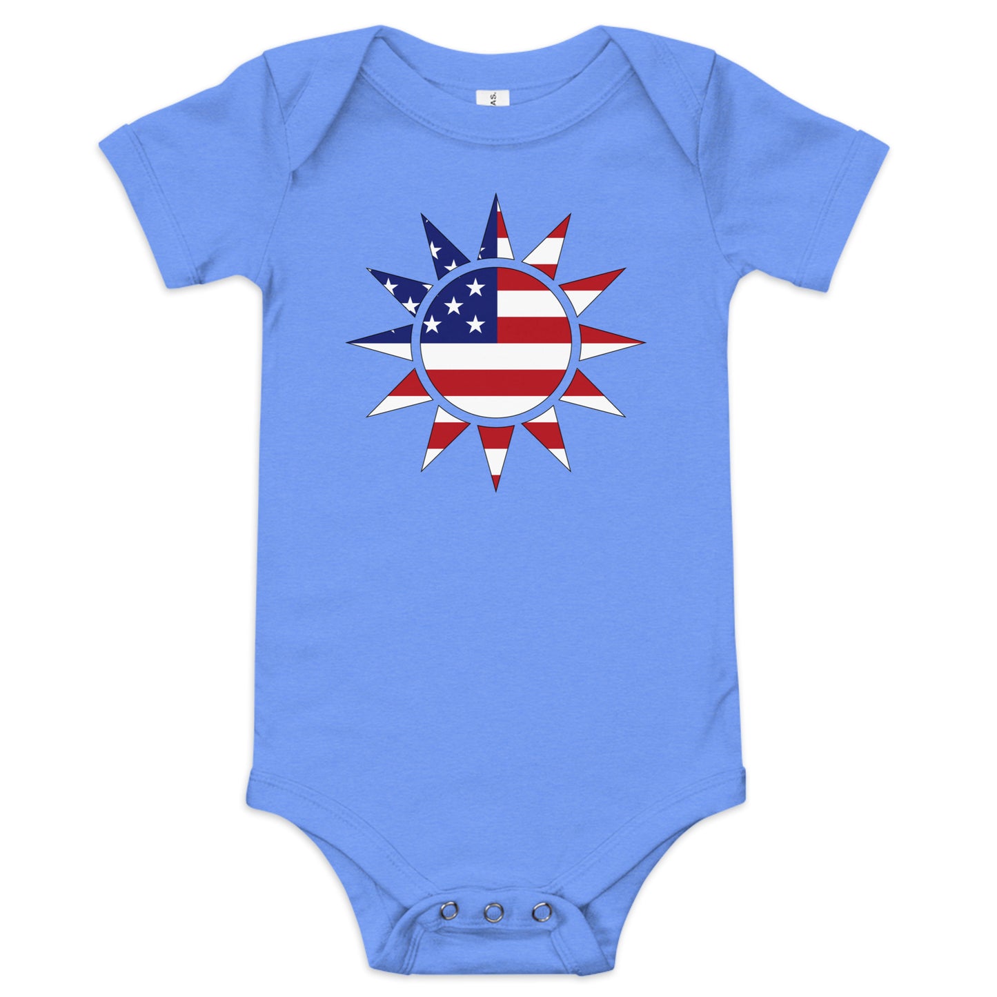 Taiwanese American light blue heather baby bodysuit