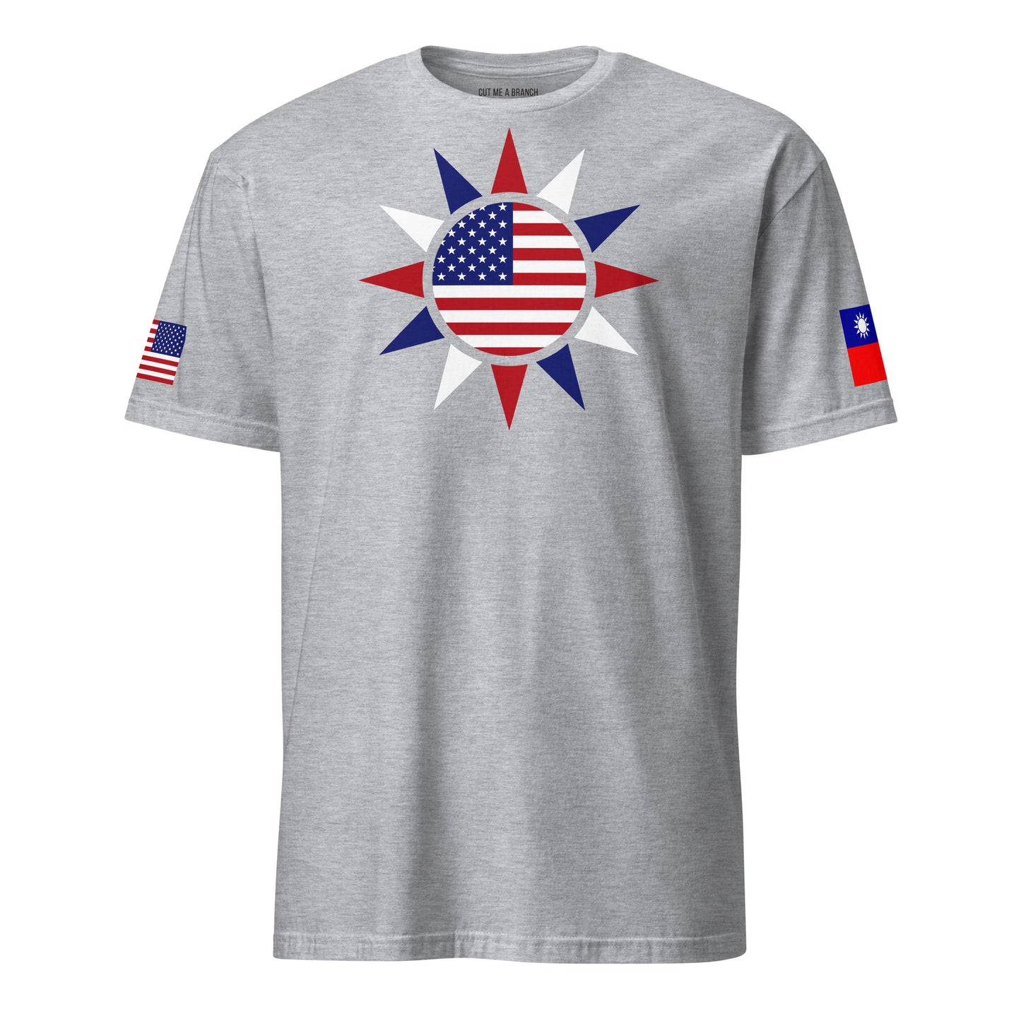 Taiwanese American light grey t-shirt rwb series stars forward