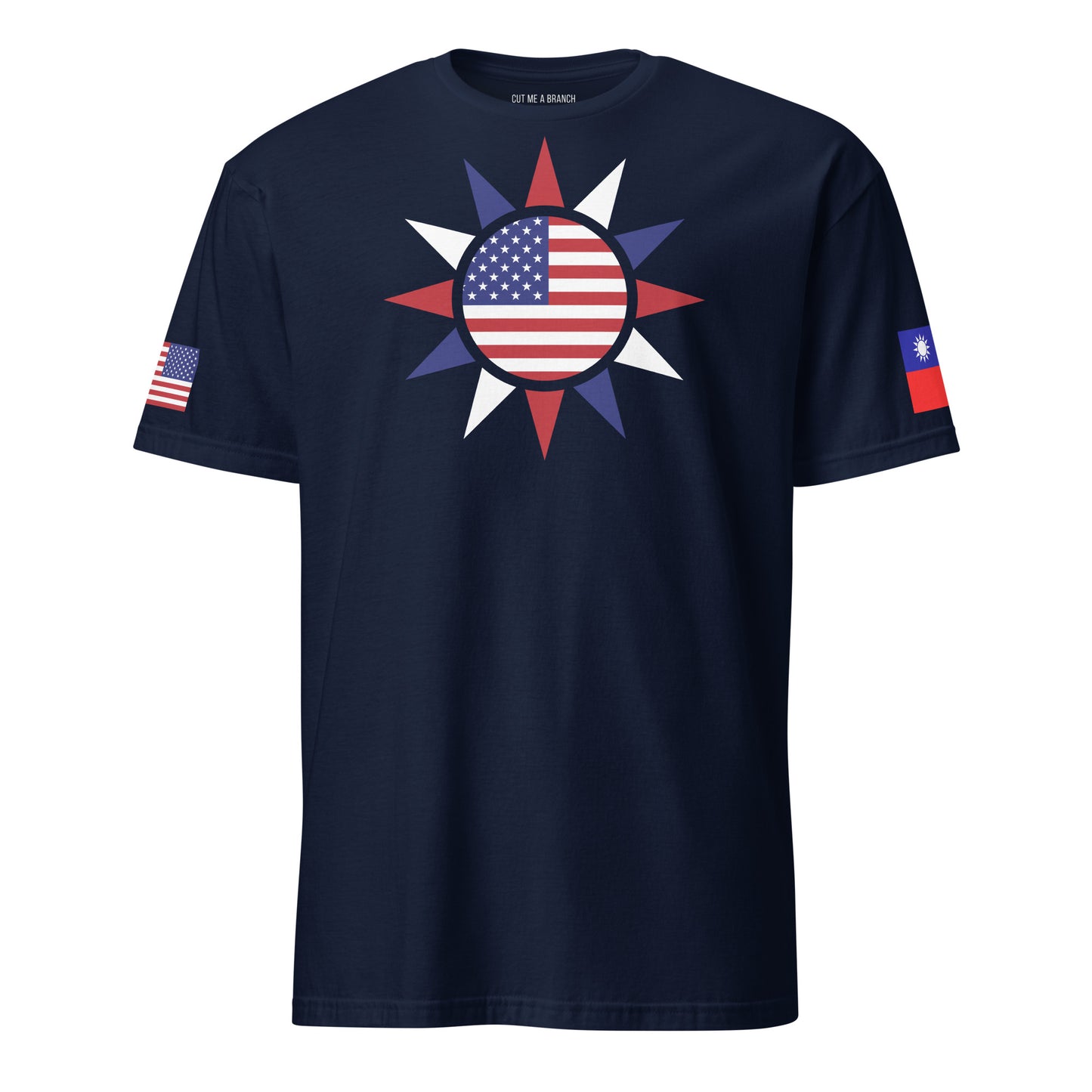 Taiwanese American navy blue t-shirt rwb series stars forward