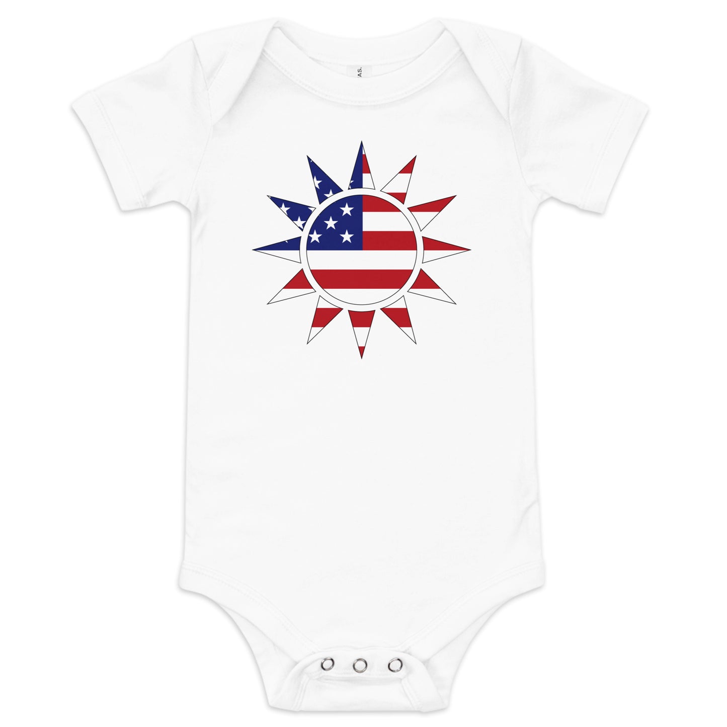 Taiwanese American white baby bodysuit