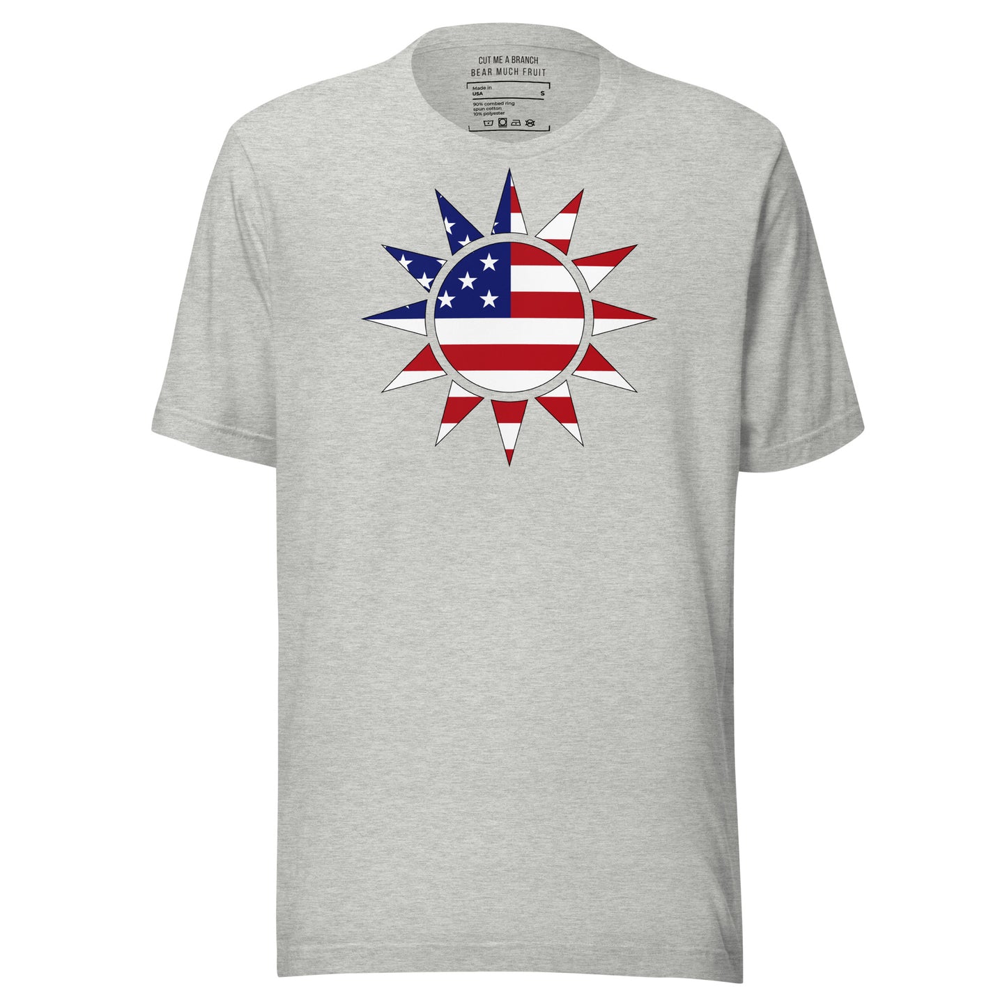 Taiwanese American light grey heather t-shirt made in USA