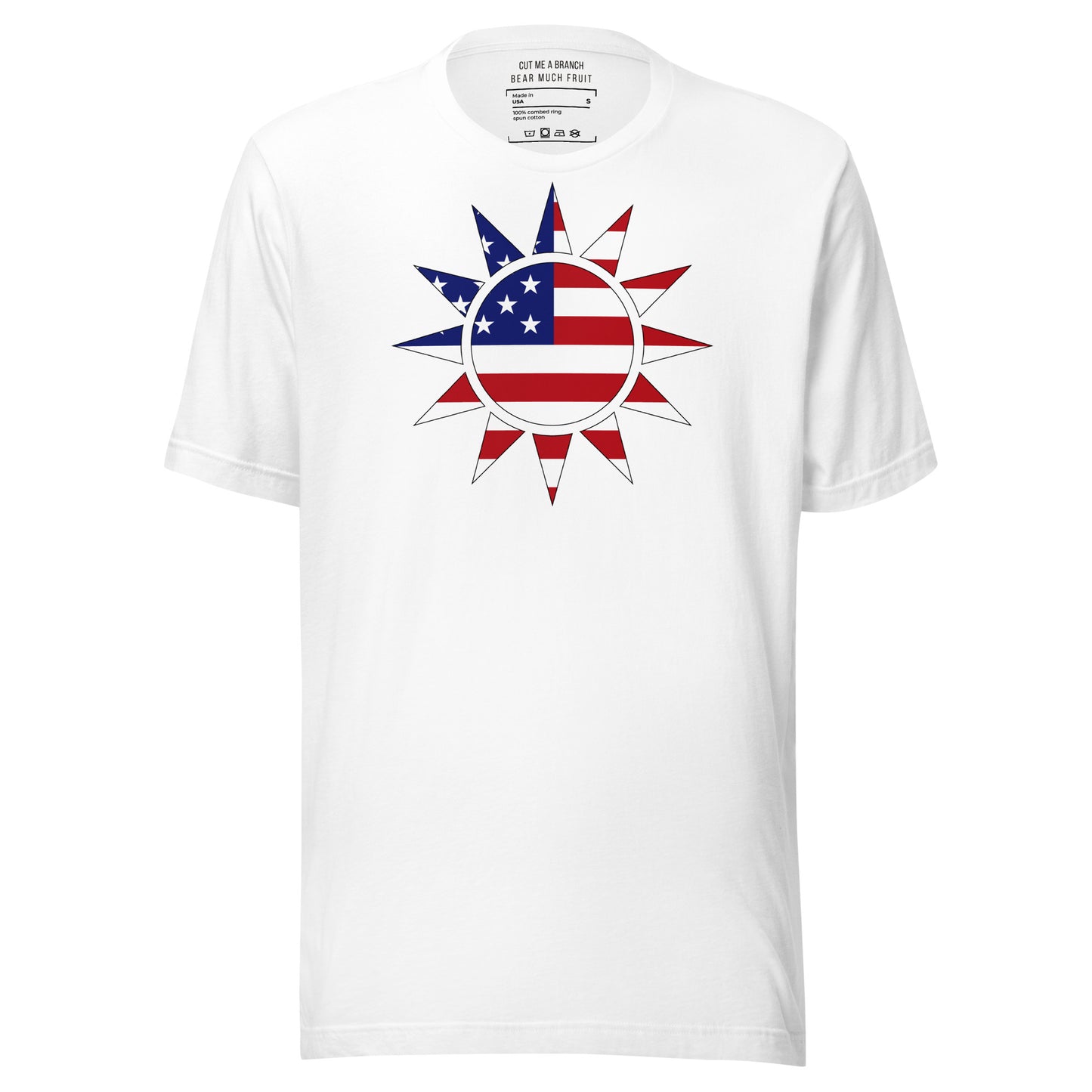 Taiwanese American white t-shirt made in USA