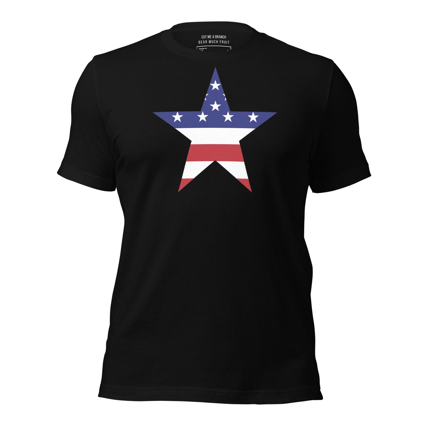 Vietnamese American black t-shirt made in USA front 