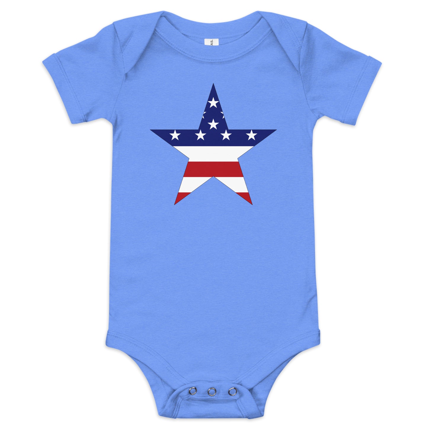 Vietnamese American light blue heather baby bodysuit