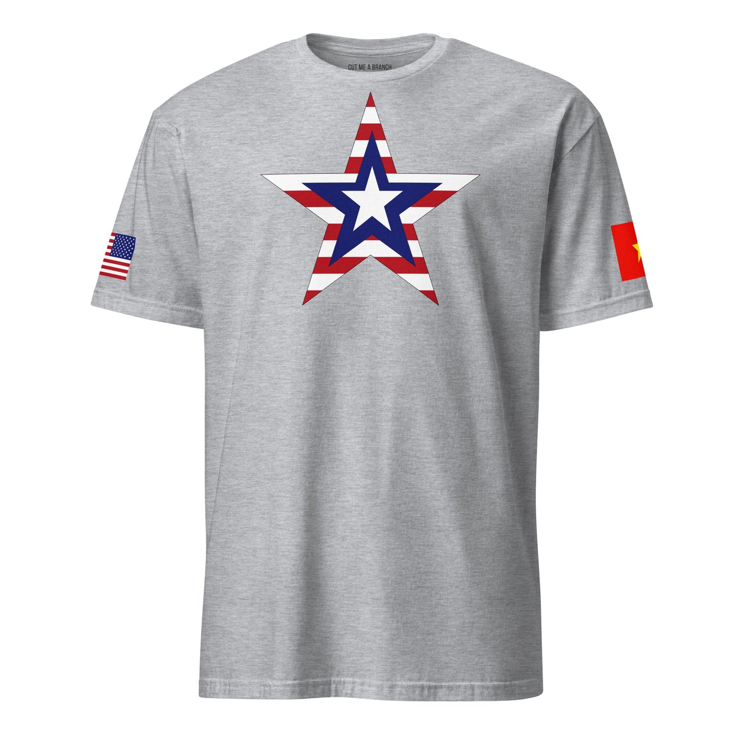 Vietnamese American light grey t-shirt rwb series stars forward